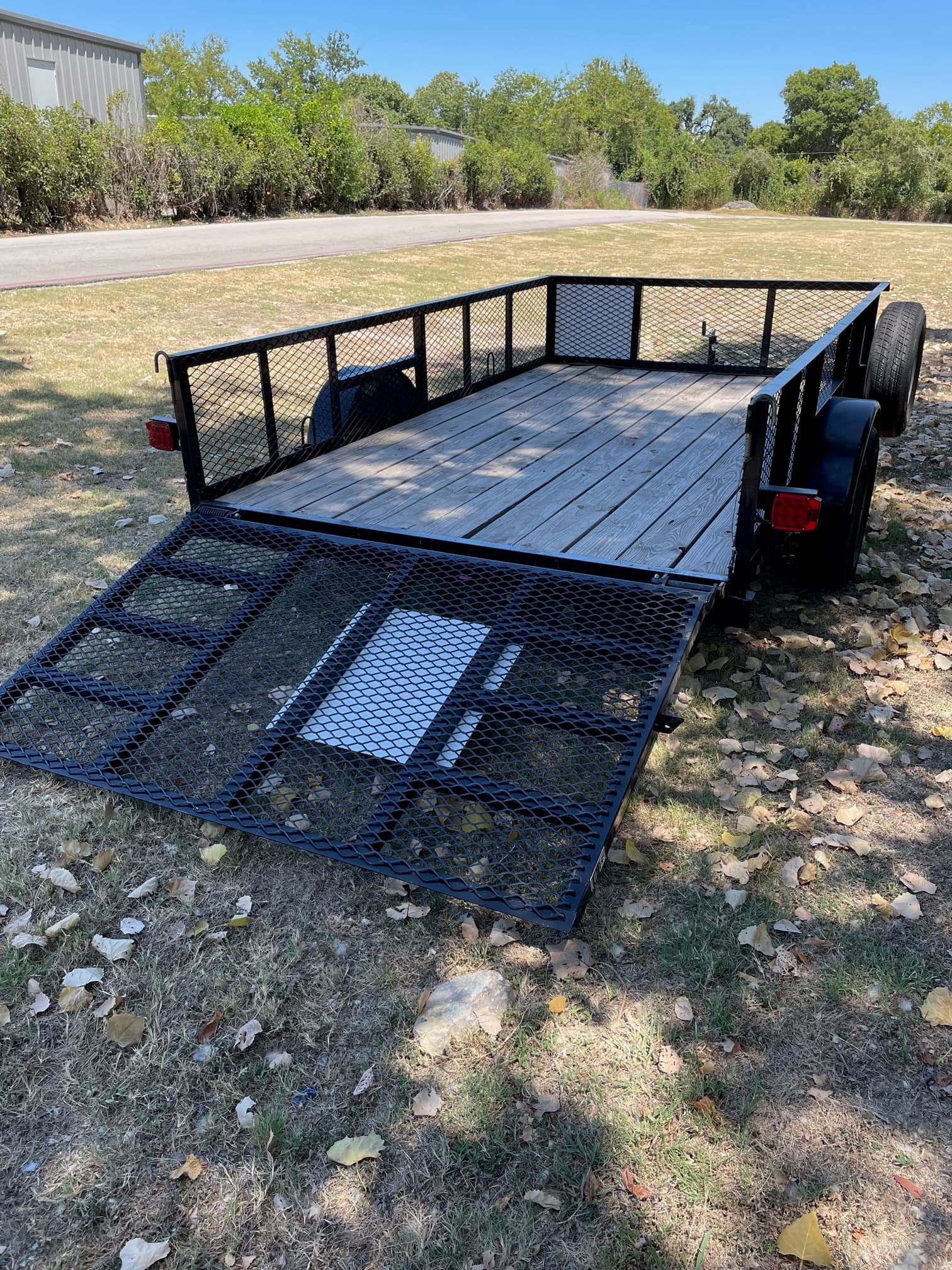 12-foot utility trailer available for rent